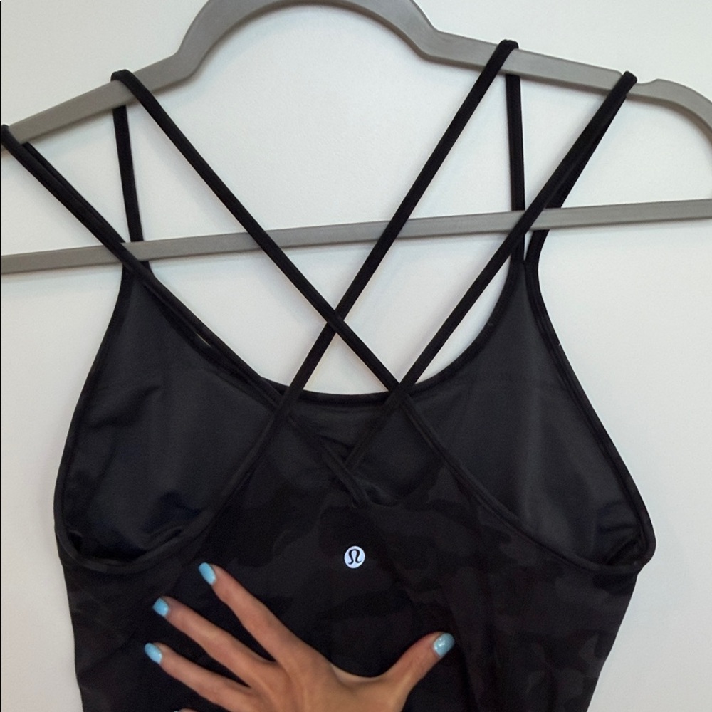 lululemon athletica Black Camo Strappy Tank Top - Picture 2 of 2